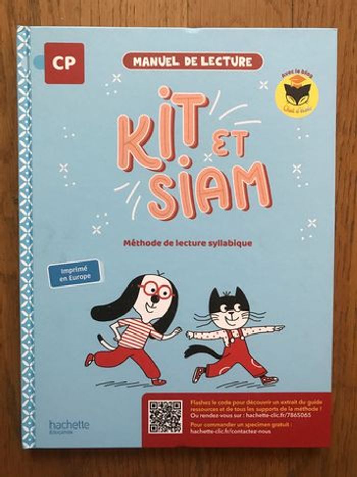 Kit et Siam - Manuel de lecture syllabique CP  - Edition 2023