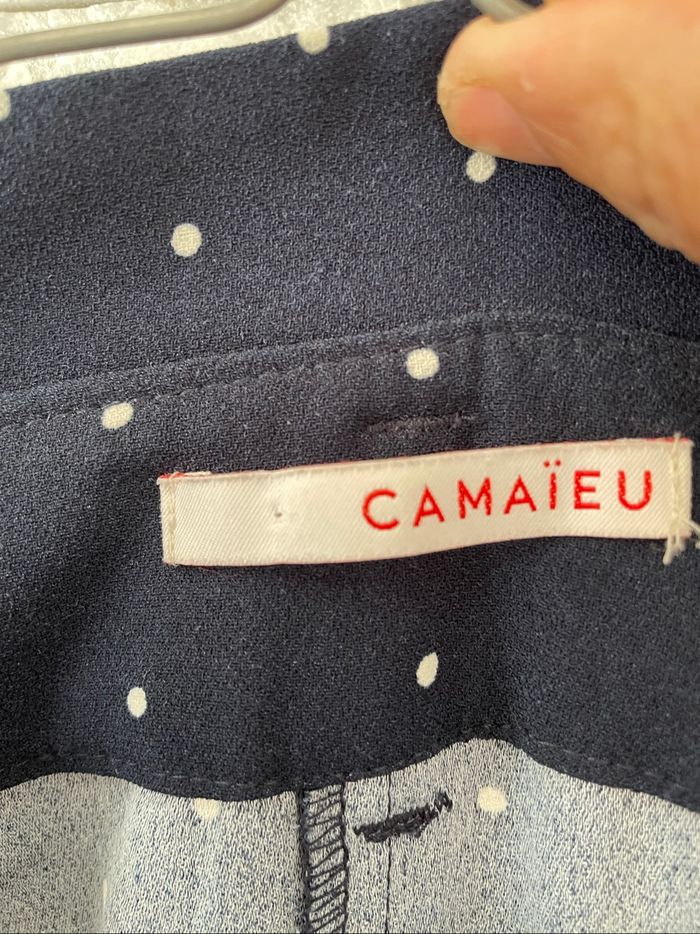 Pantalon chino Camaïeu taille 44 jambes larges - photo numéro 3