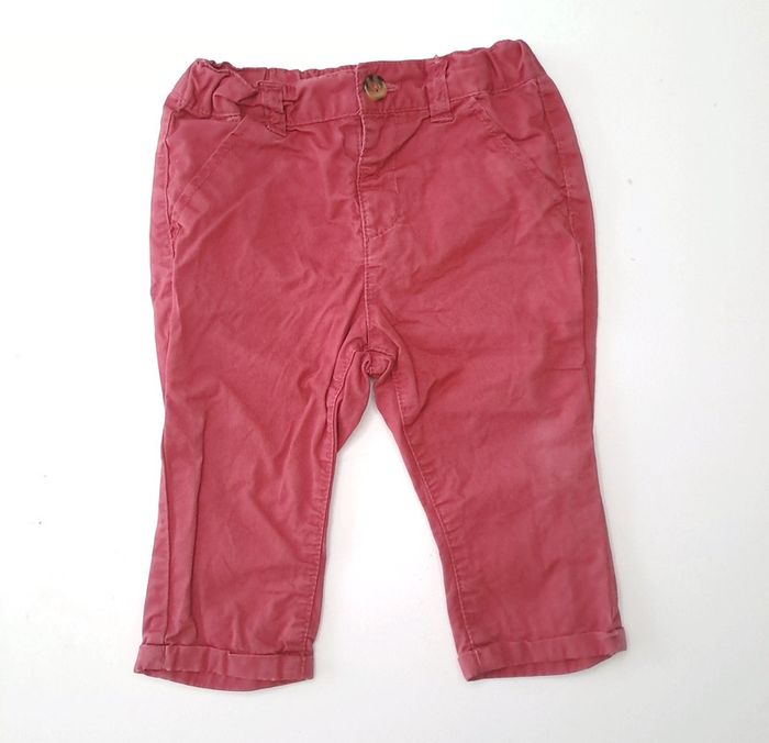 Pantalon bordeaux 12 mois