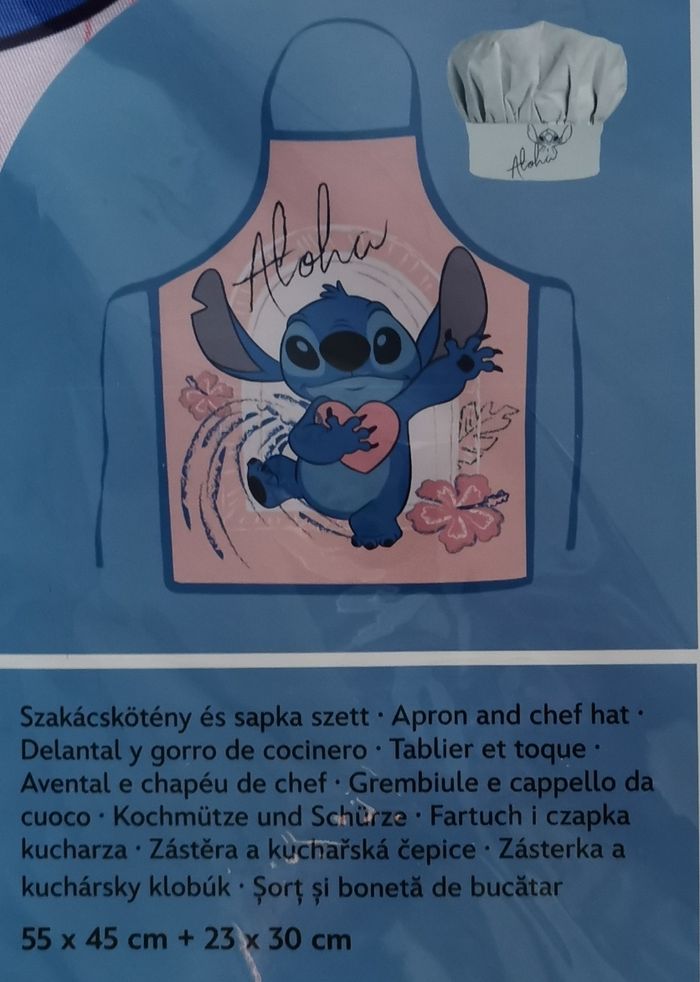 Tablier et toque Stitch - photo numéro 2