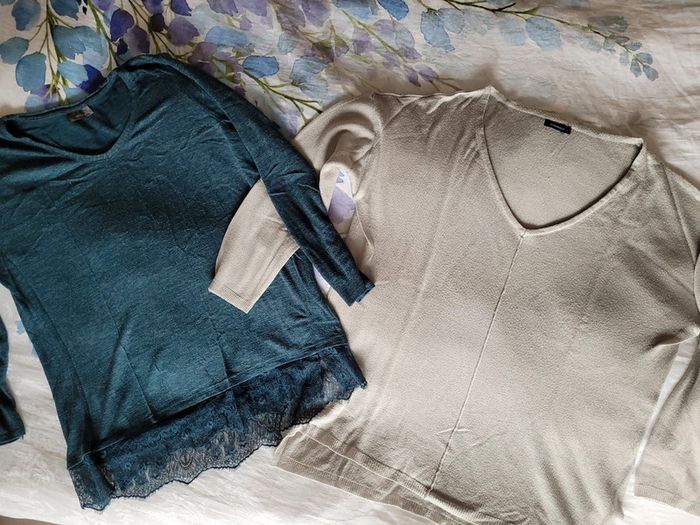 Lot de deux pulls confortables