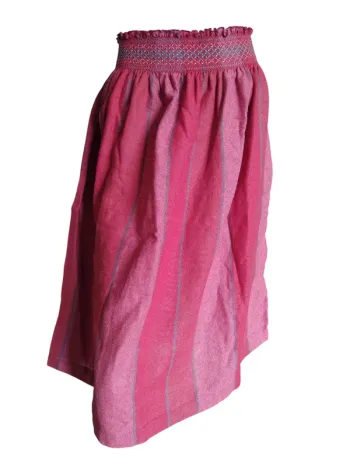 Jupe skirt falda vintage rayée rayures stripes rouge printemps spring automne vintage