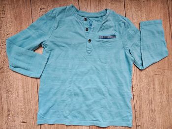 T.shirt manches longues bleu vert Sergent Major 6 ans