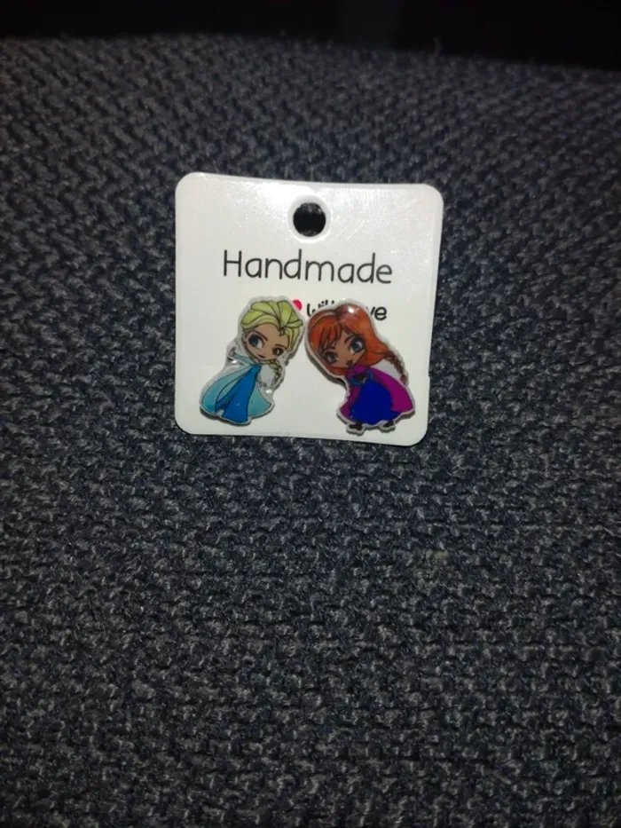 Boucles d'oreilles reine des neiges