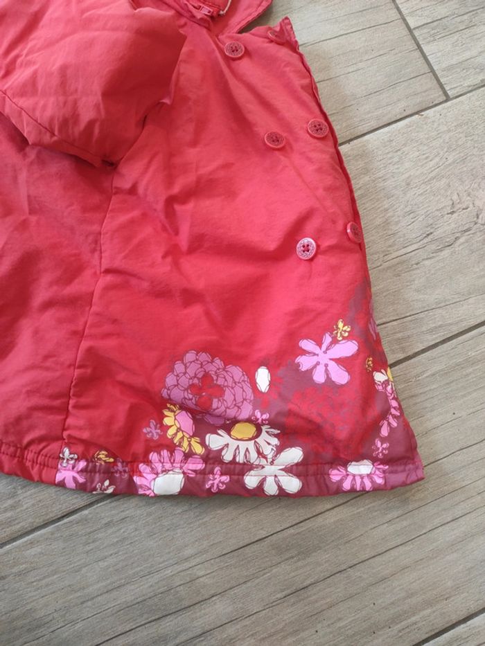 Veste rouge chaude à capuche 18 mois fille - photo numéro 7