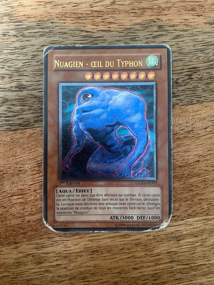 Carte Yu-Gi-Oh! Nuagien - œil du typhon GLAS-FR005 1ère édition 1996