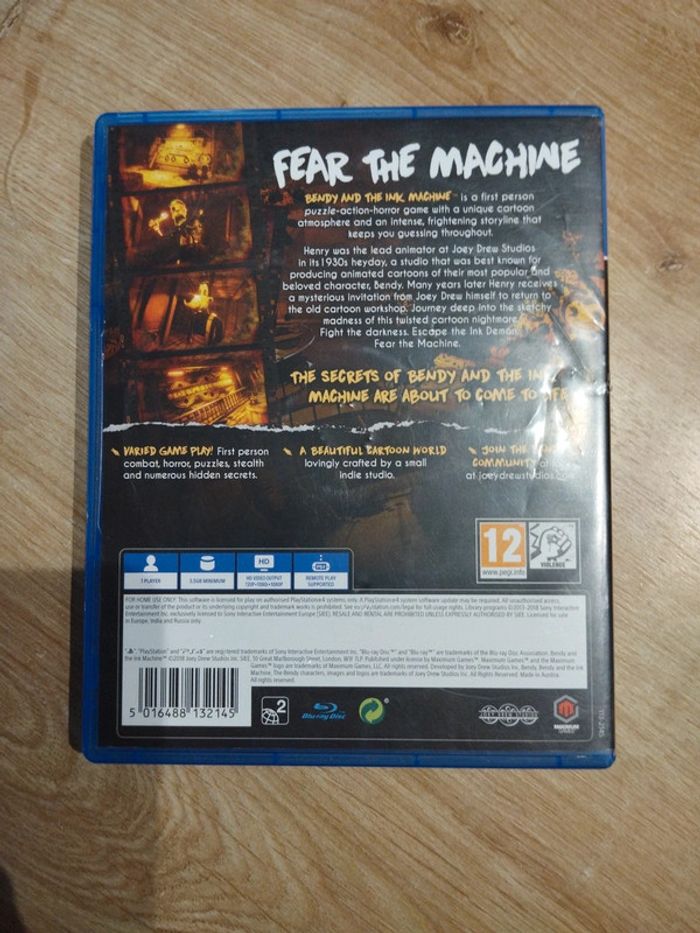 Bendy and the ink machine ps4 - photo numéro 2