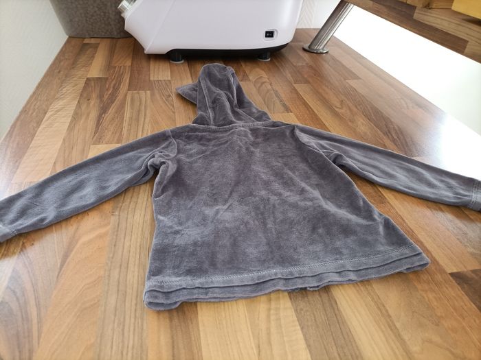 Gilet zippé orchestra 2 ans marron et turquoise - photo numéro 5