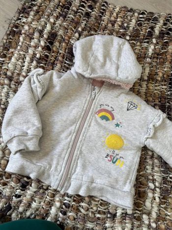 Veste polaire intérieur bébé fille 18 mois