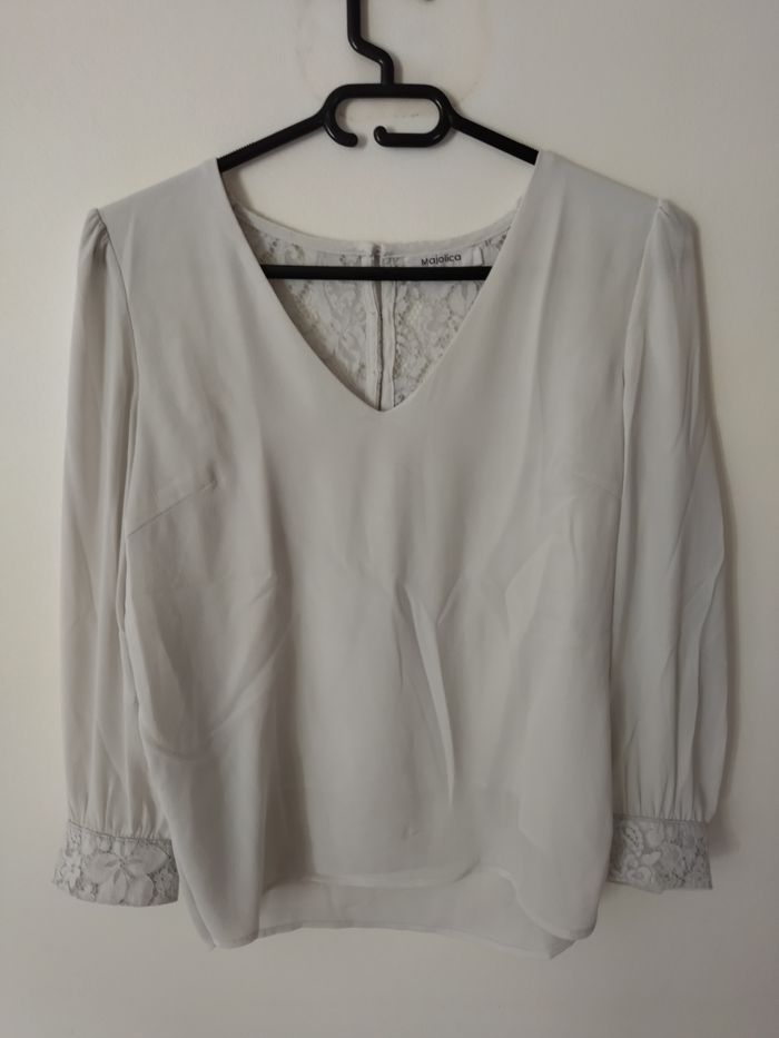 blouse blanche dentelle