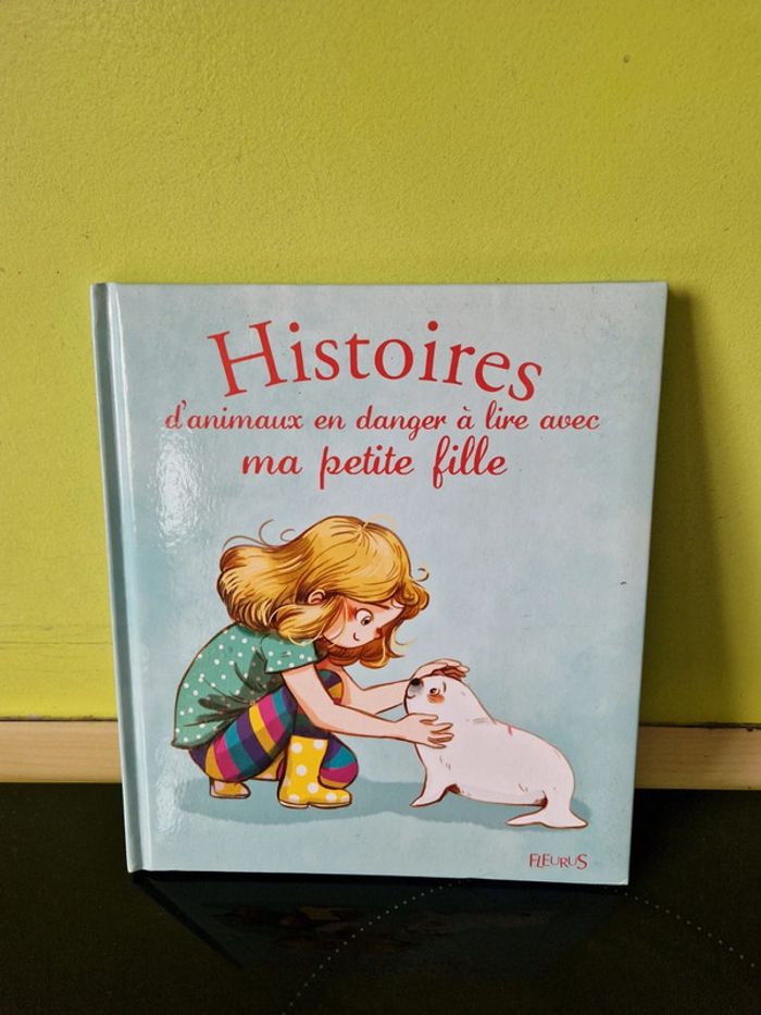 Livre histoires d animaux en danger à lire avec ma petite fille neuf