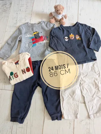 👕 Lot garçon 18-24 mois Orchestra, Puma, Vertbaudet, Sergent Major