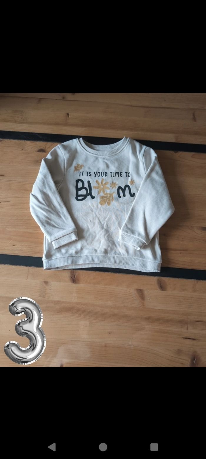 Sweat fille 3 ans