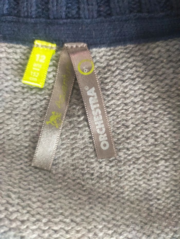 Veste en laine grise neuve  12 ans Orchestra - photo numéro 5