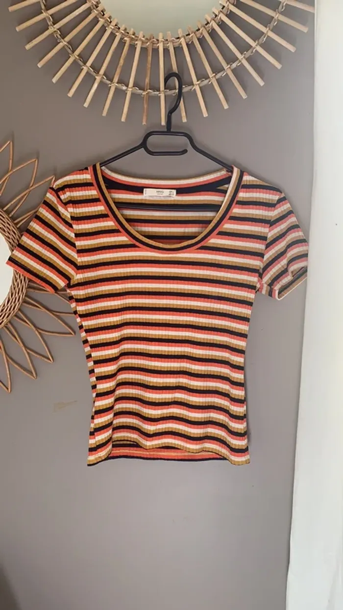 t-shirt à rayures