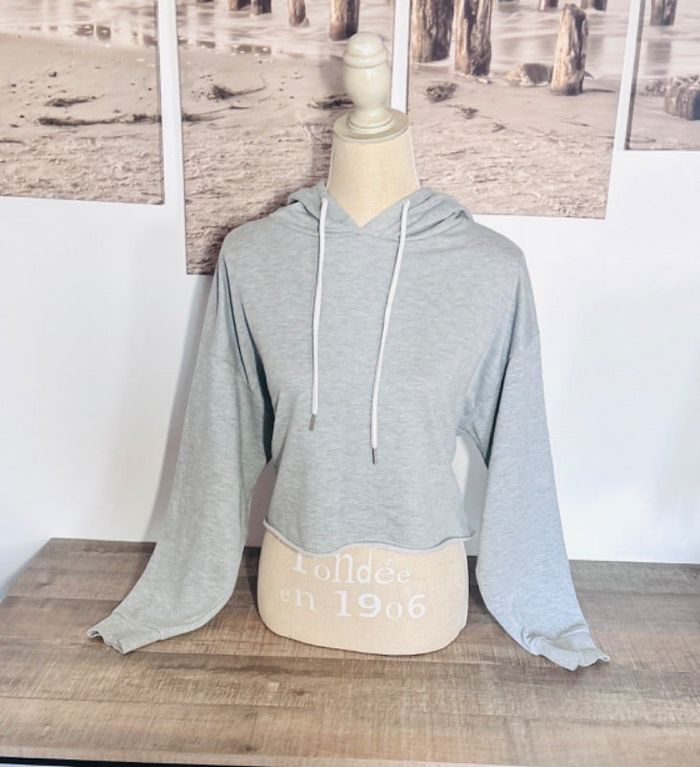 🌸 sweat à capuche gris primark taille 38 M