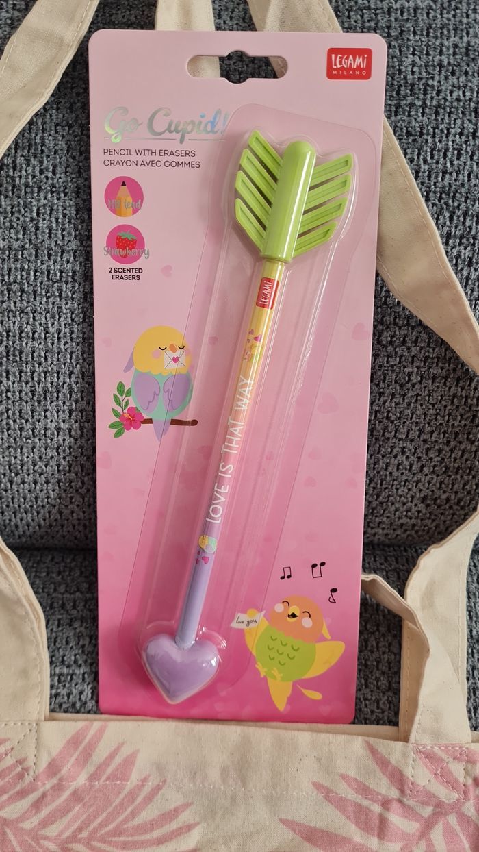 Legami Saint Valentin 2026 Set de 2 Stylos effaçables +Trousse XXL Panda + Crayon HB + Tote Bag - photo numéro 9