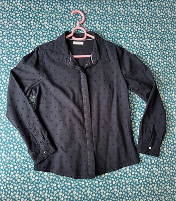 Chemise bleu marine manche longue