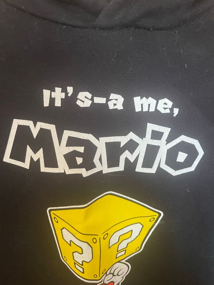 Sweat à capuche Super Mario - Noir - 9/10 ans (140 cm) - photo numéro 3