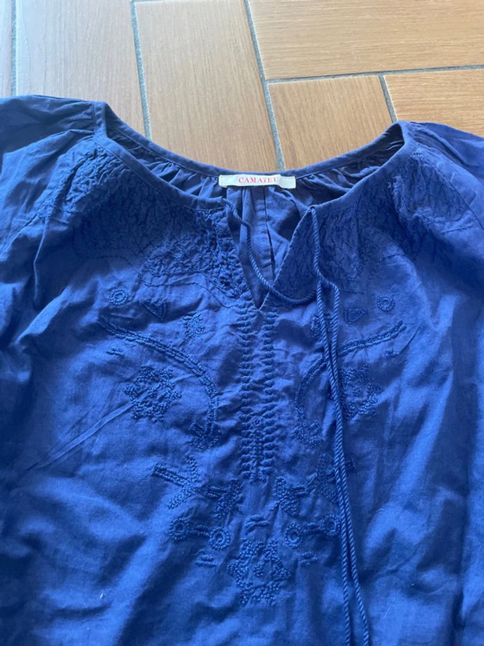 Blouse bleu camaïeu 36 - photo numéro 2