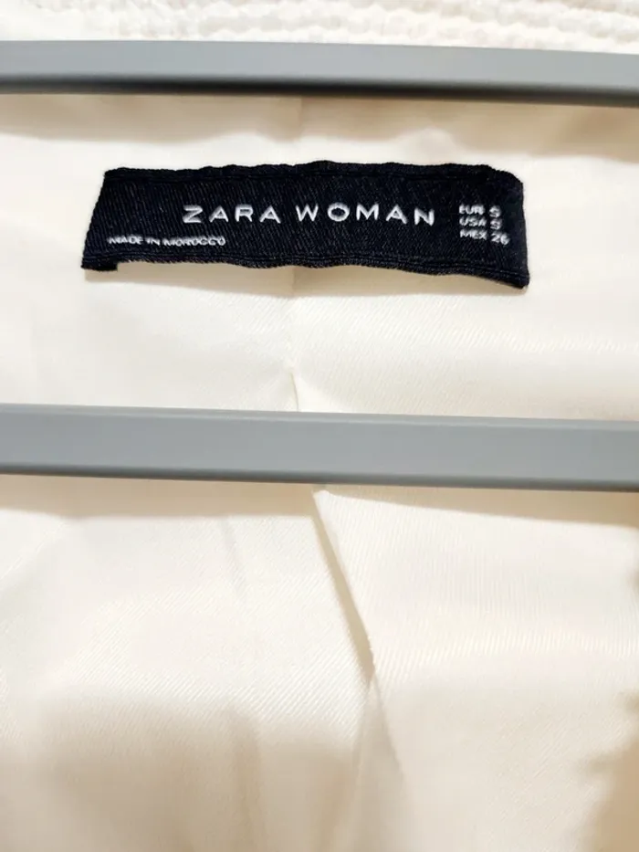 Veste blanche Zara Woman Taille S - photo numéro 4