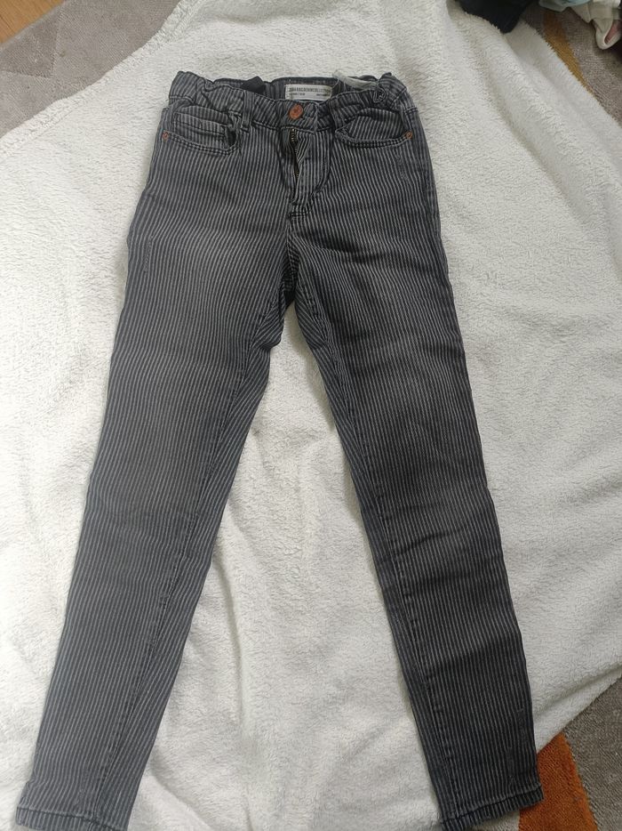 Jean slim gris rayé Zara 12ans