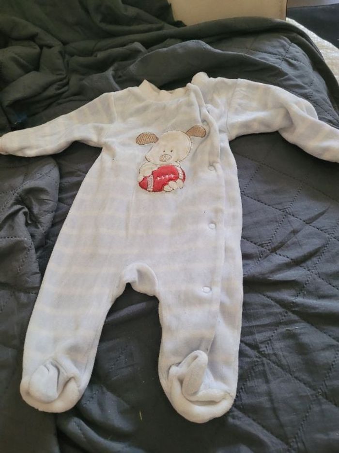 Pyjama velours baby club 50 cm