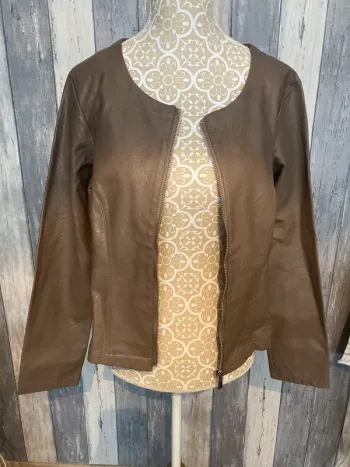 Veste en similicuir