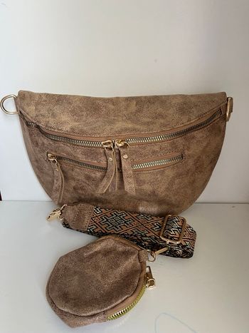 Sac banane bandoulière toile