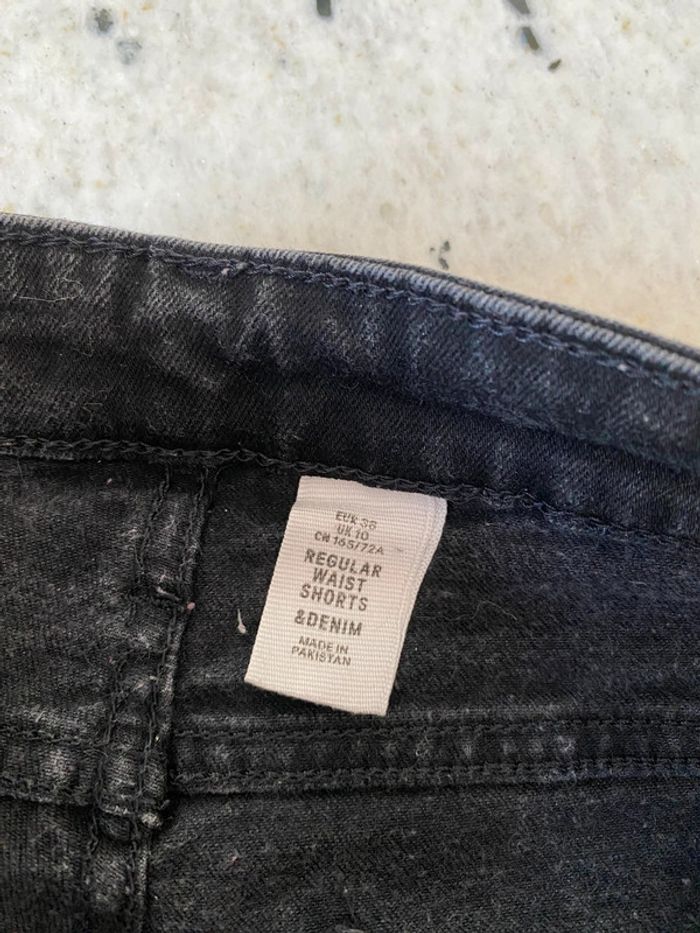 Short en jean noir H&M 38 - photo numéro 7