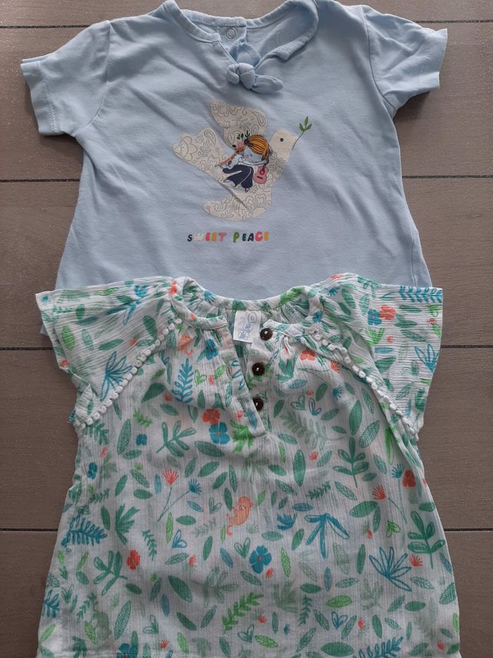 2 Tee-shirts 6 mois