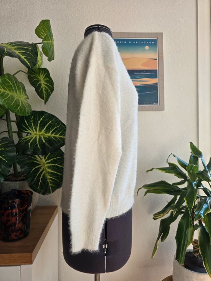 Pull blanc deveteux avec dentelle dans le dos neuf - M&G - taille unique - S/M/L - photo numéro 4