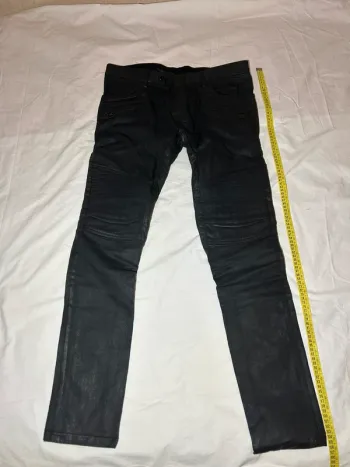 Jean Balmain noir biker slim