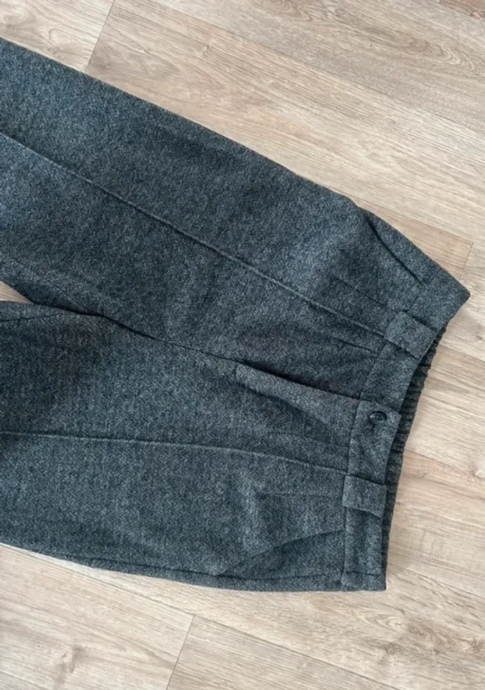 The korner pantalon d’hiver gris en laine, taille 40 - photo numéro 3