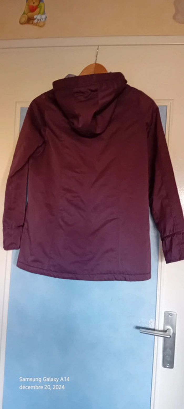 Manteau long style duffle coat prune neuf fille 12 ans okaïdi - photo numéro 14