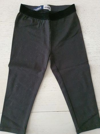 Legging 3/4 noir pailleté 3 ans okaidi