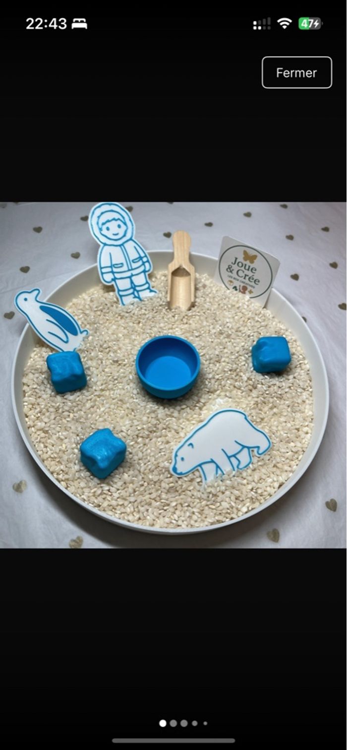 Kit bac sensoriel complet « Monde Polaire » - photo numéro 2