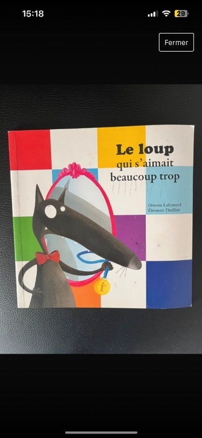 Livre enfant le loup
