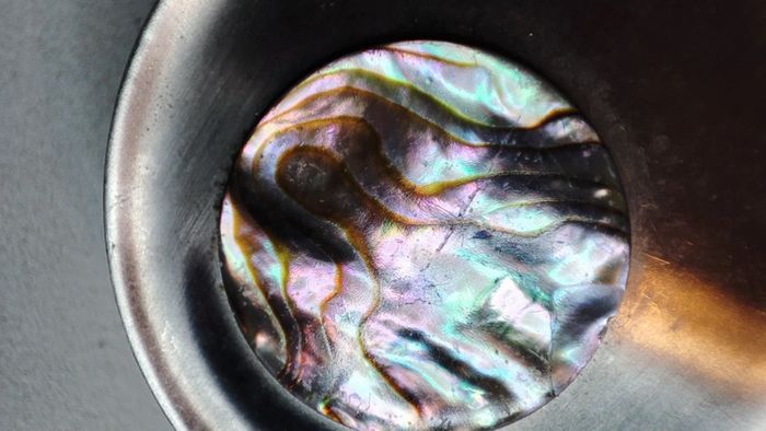 Pendentif nacre acier - photo numéro 7