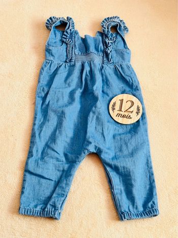 Salopette jean fille