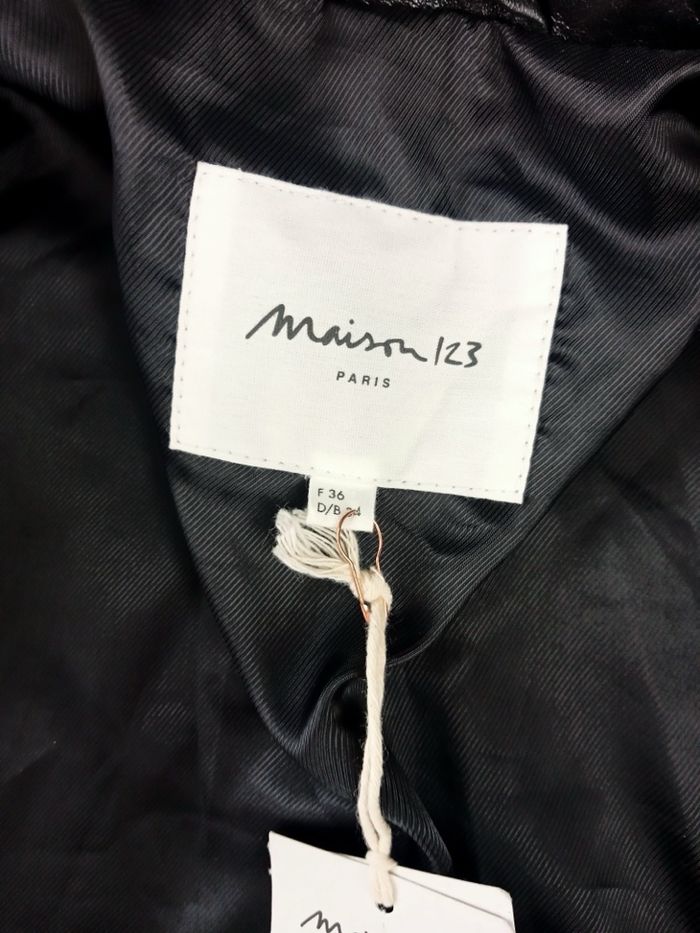 Blouson en cuir Maison 123 - photo numéro 6