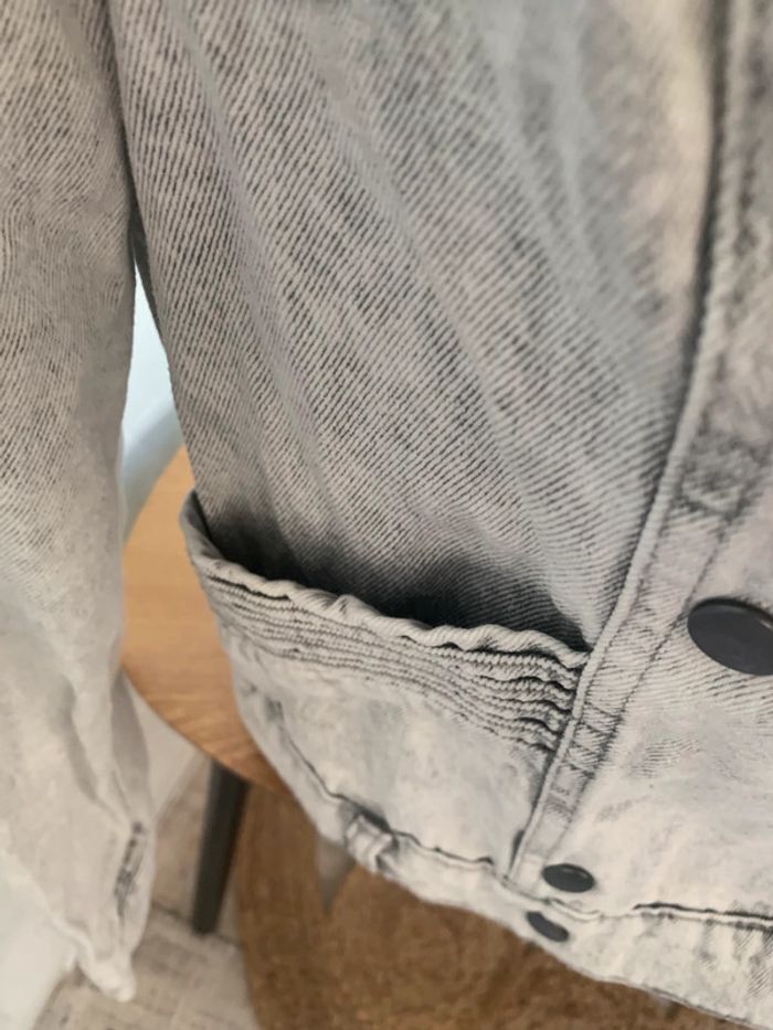 Veste jean grise taille 36 Kiabi - photo numéro 6