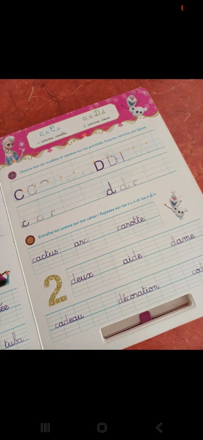 Livre ardoise Reine des neiges - photo numéro 3