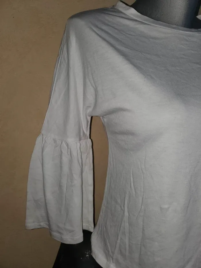 Haut tee shirt blanc femme taille XS / 34 - photo numéro 7