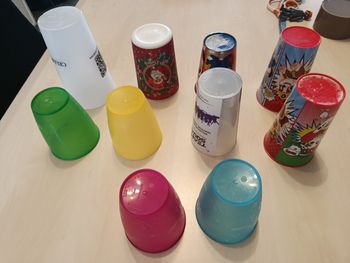 Lots verre en plastique enfants