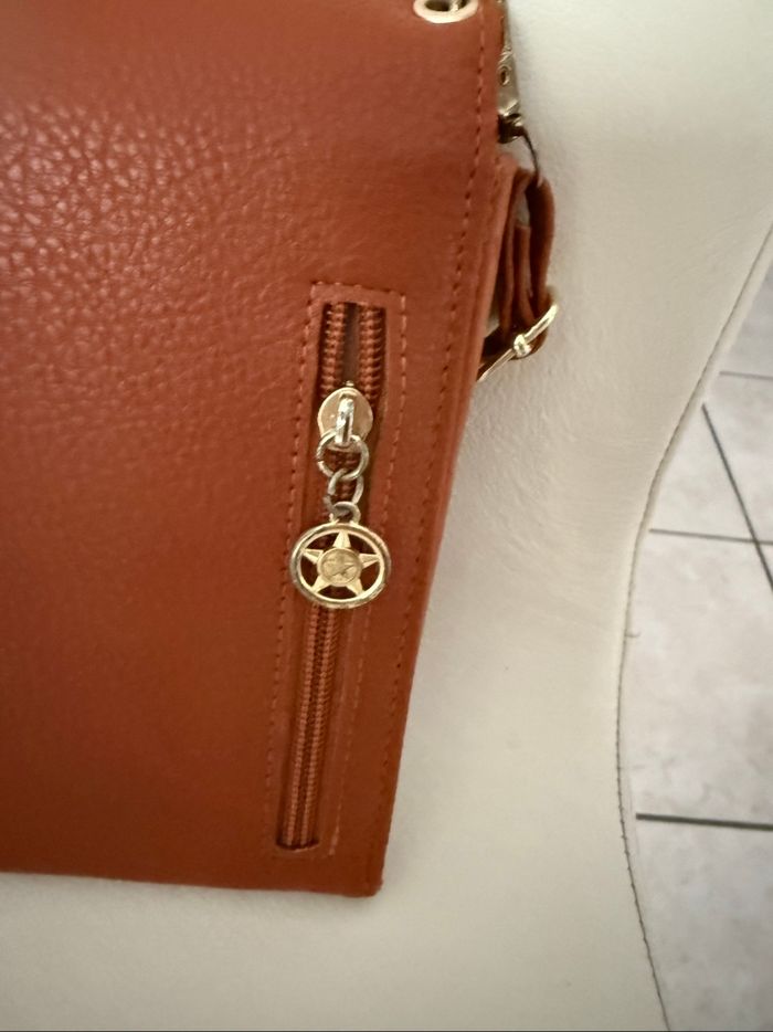 Pochette bandoulière camel - photo numéro 2