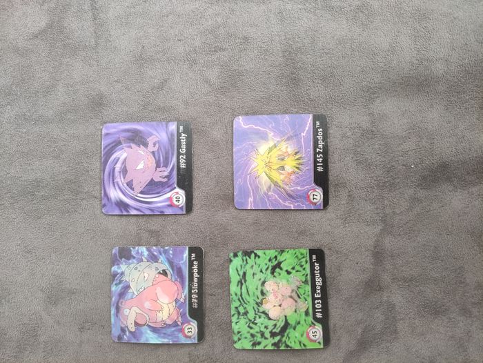 Lot de 4 cartes Pokémon Vintage 1999 Artbox Action Flipz Square Séries One 33 40 45 et 77 - photo numéro 7