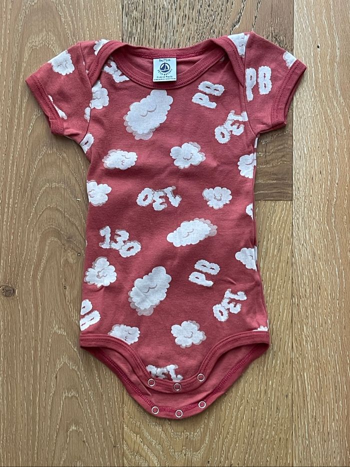 Petit Bateau lot 6 bodies manches courtes 9 mois - photo numéro 2