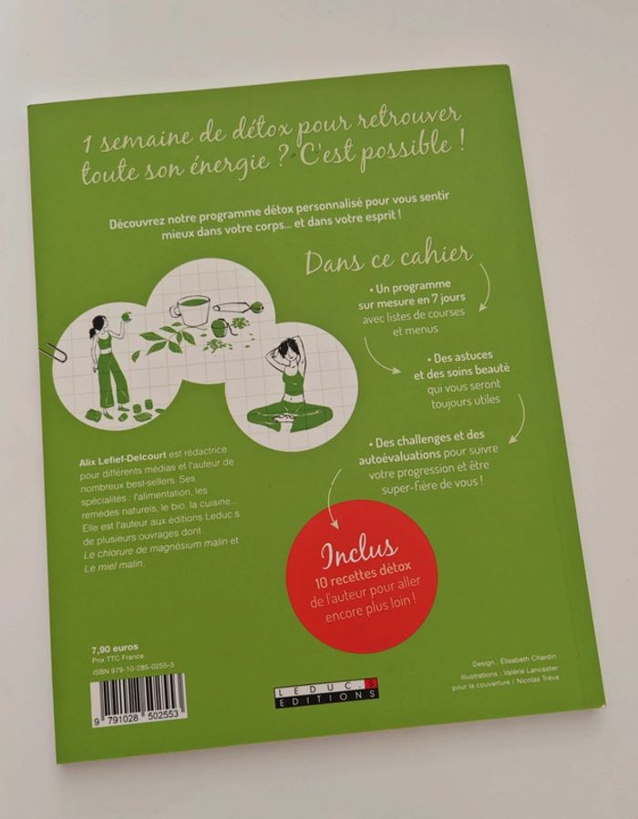 Mon cahier J’ose la détox ! Alix Lefief-Delcourt | Programme bien-être & recettes - photo numéro 2