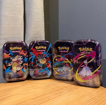 Lot de 4 mini tin Q3